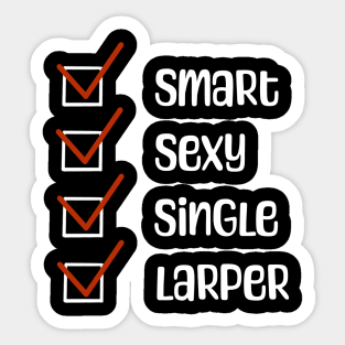 I’m a larper and available. Sticker